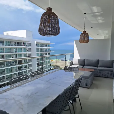 Lujoso Apto Con Vista Al Mar En Morros Ultra * Cartagena