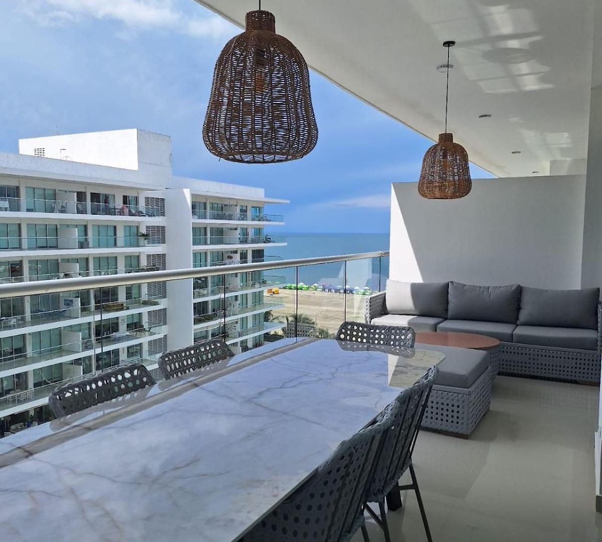 Lujoso Apto Con Vista Al Mar En Morros Ultra * Cartagena